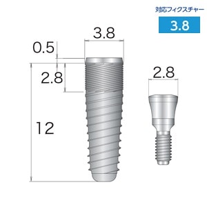 【オクタフィックス2】BLフィクスチャー 2-BLF3812 外径3.8mm レギュラー