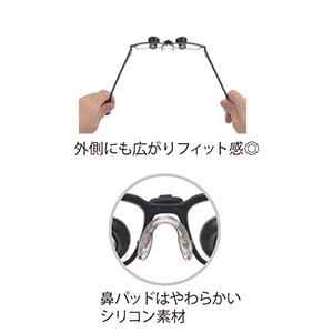 クリアビュールーペ TTLタイプ 3.0倍 54mm メタリックブルー | 患者