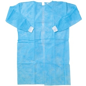オペ用ガウン（不織布）ブルー