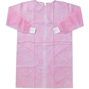 オペ用ガウン（不織布）ピンク