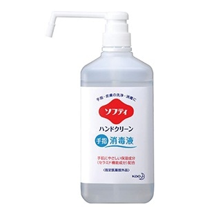 【ｾｰﾙ】ソフティハンドクリーン（アルコール消毒剤）ポンプ付（1L） [花王]