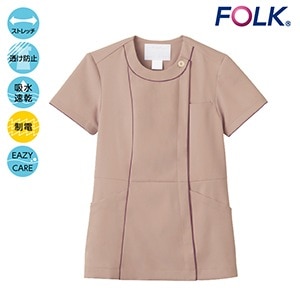  レディスジップスクラブ 7101SC ココア S[FOLK]