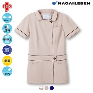 チュニック LH-6252 ベージュ M[ナガイレーベン]