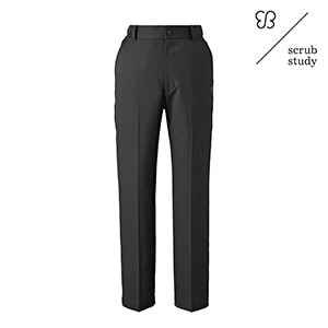 uka scrub study パンツ UM700 チャコールブラック L