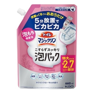 トイレマジックリンこすらずスッキリ泡パック ホワイトフローラル 詰替用[花王]