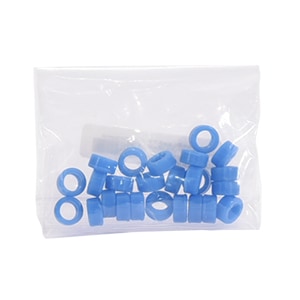 カラーシリコンリング大 ブルー(50個)[BSAサクライ]