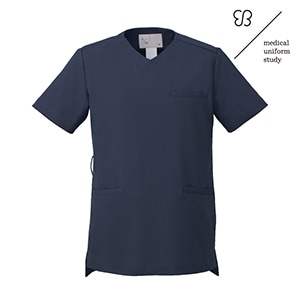 ukaメディカルユニフォームスタディ 男女兼用スクラブ UM502 インディゴブルー M[住商モンブ