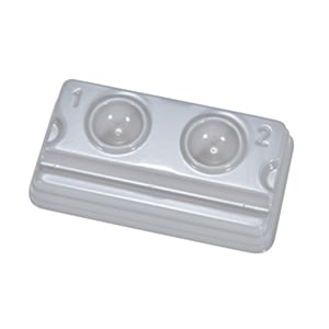 プラ ミキシングトレー グレー 2穴 (200枚)