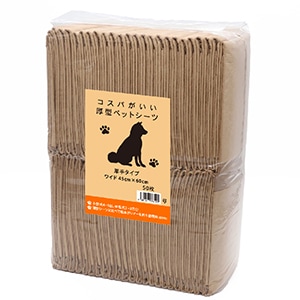 コスパがいい厚型ペットシーツ ワイド(50枚)