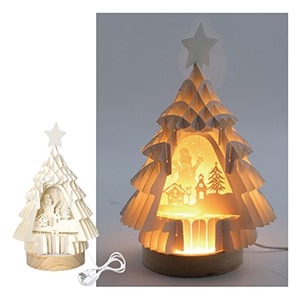 クリスマスホワイトデザインライト