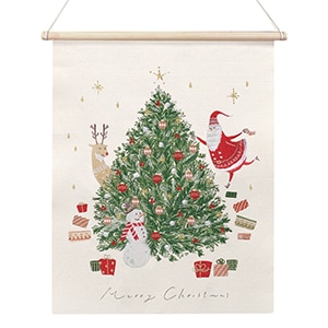 クリスマスツリー刺しゅうタペストリー