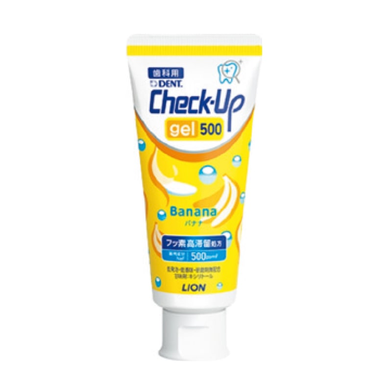 DENTチェックアップジェル 500ppmF バナナ (60g×10本)[ライオン歯科材]
