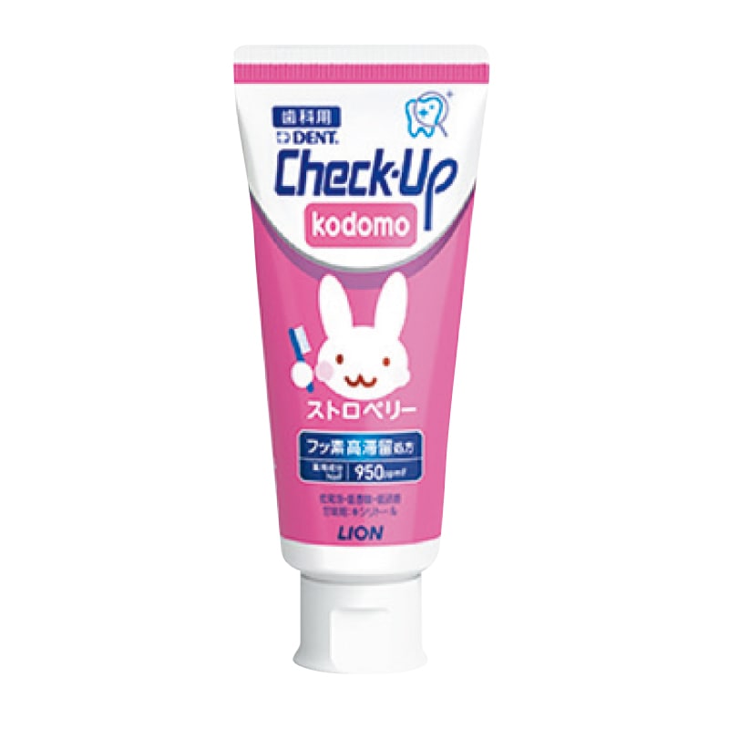 Check-Up コドモ ストロベリー 950ppm (60g×10本)[ライオン歯科材]