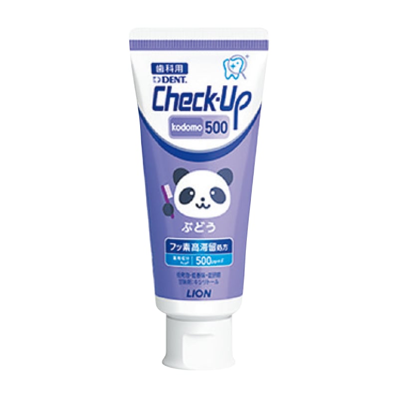 Check-Up コドモ ぶどう500ppmF (60g×10本)[ライオン歯科材]