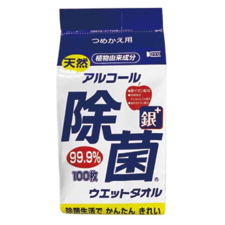 アルコール除菌ウェットタオル 詰替用 (100枚)