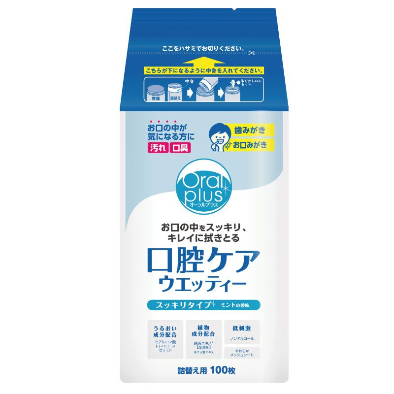 口腔ケアウエッティー 詰替え用  (100枚)[Asahi]