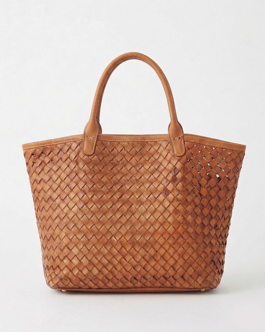Santa Croce レザーメッシュトート