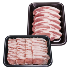 笑子豚ロース ステーキ・しゃぶしゃぶセット（楓）