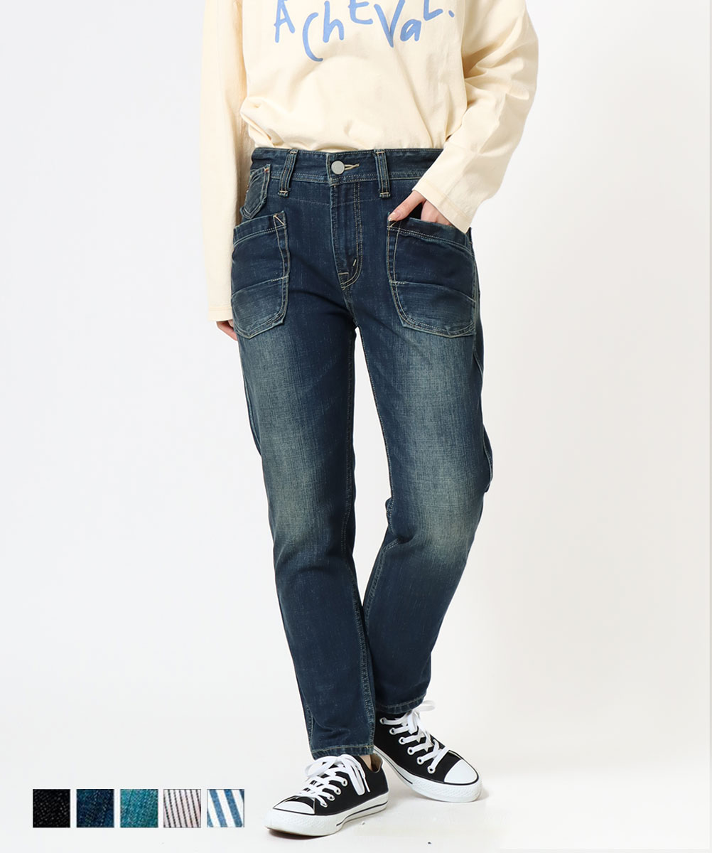 公式】Cafetty カフェッティ ワークペグトップデニム CF0170｜30代・40