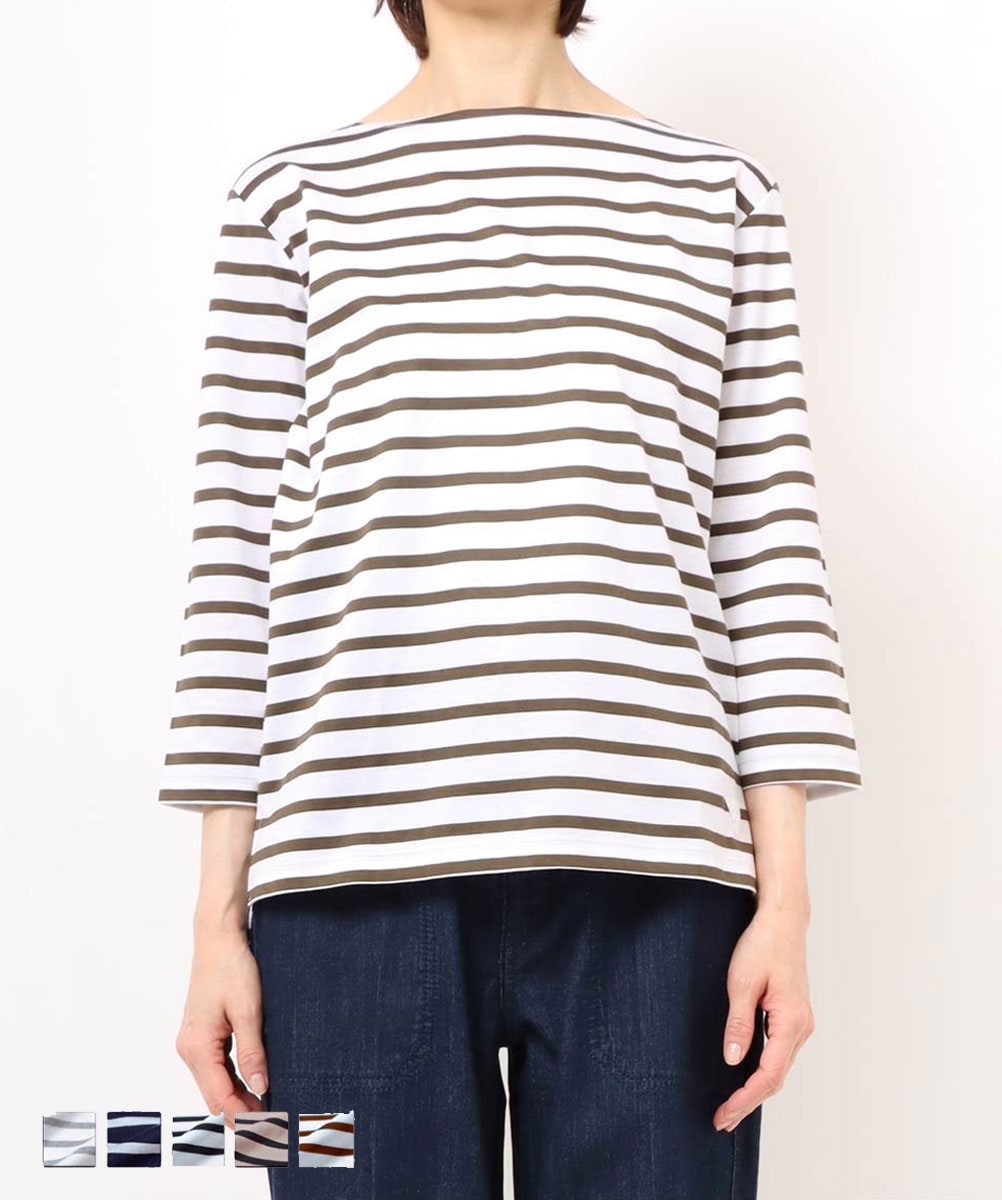 BIG SALE FINAL】在庫限り ボーダー7分丈T GMT185