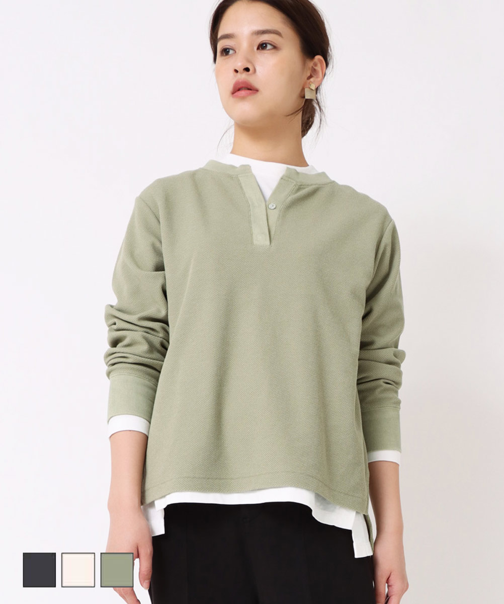 SALE】鹿の子ヘンリーネック GMT279