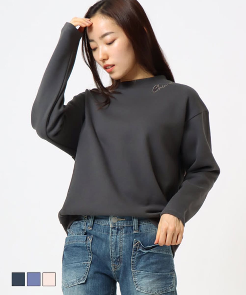 TIME SALE】□暖□コクーン刺繍プルオーバー CF6108