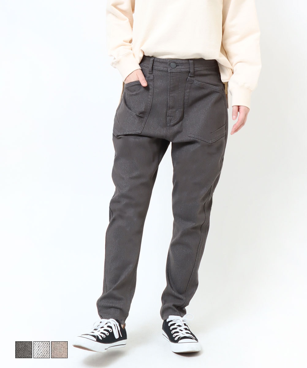 BIG SALE】［ポイント5倍］在庫限り□暖□裏起毛サルエルスキニー CF0569