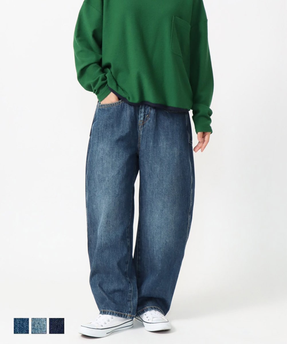 公式】Cafetty カフェッティ カーブワイドデニム CF0572｜30代