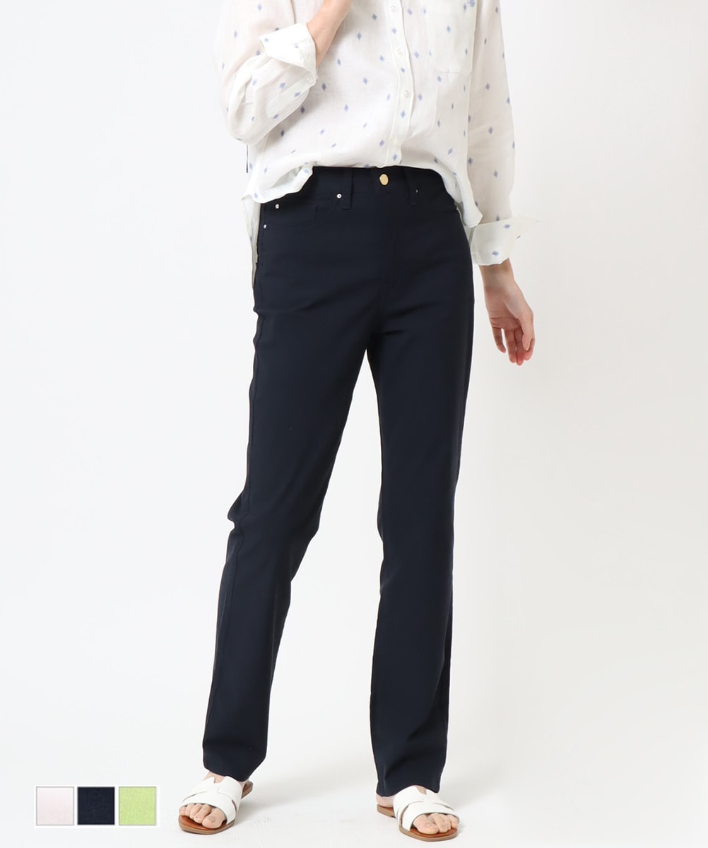 Mrs.JeanaGOLD公式】｜リネン・コットン・レーヨン混の涼感ストレッチ