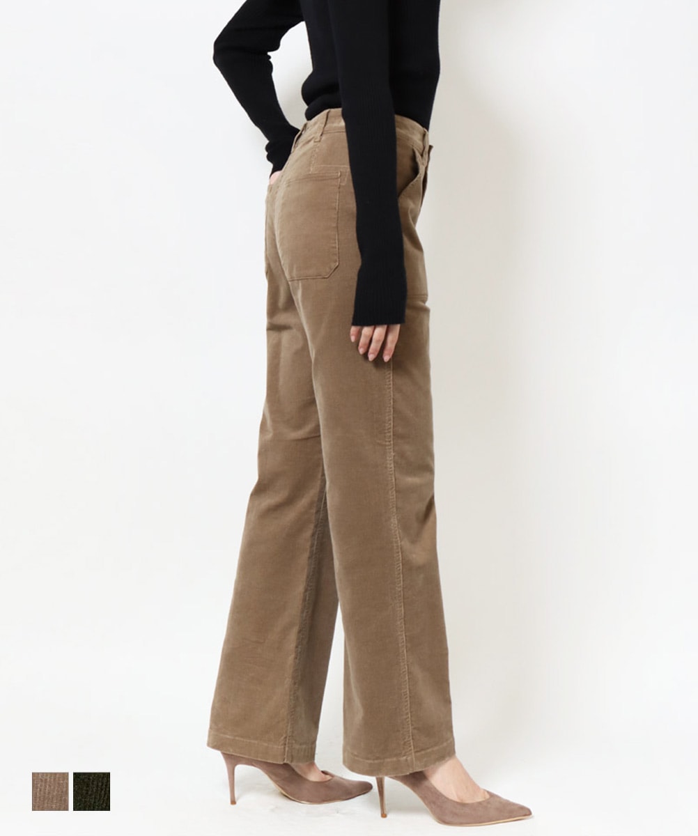 SweetCamel公式通販】秋冬に最適なストレッチ細畝コーデュロイパンツ