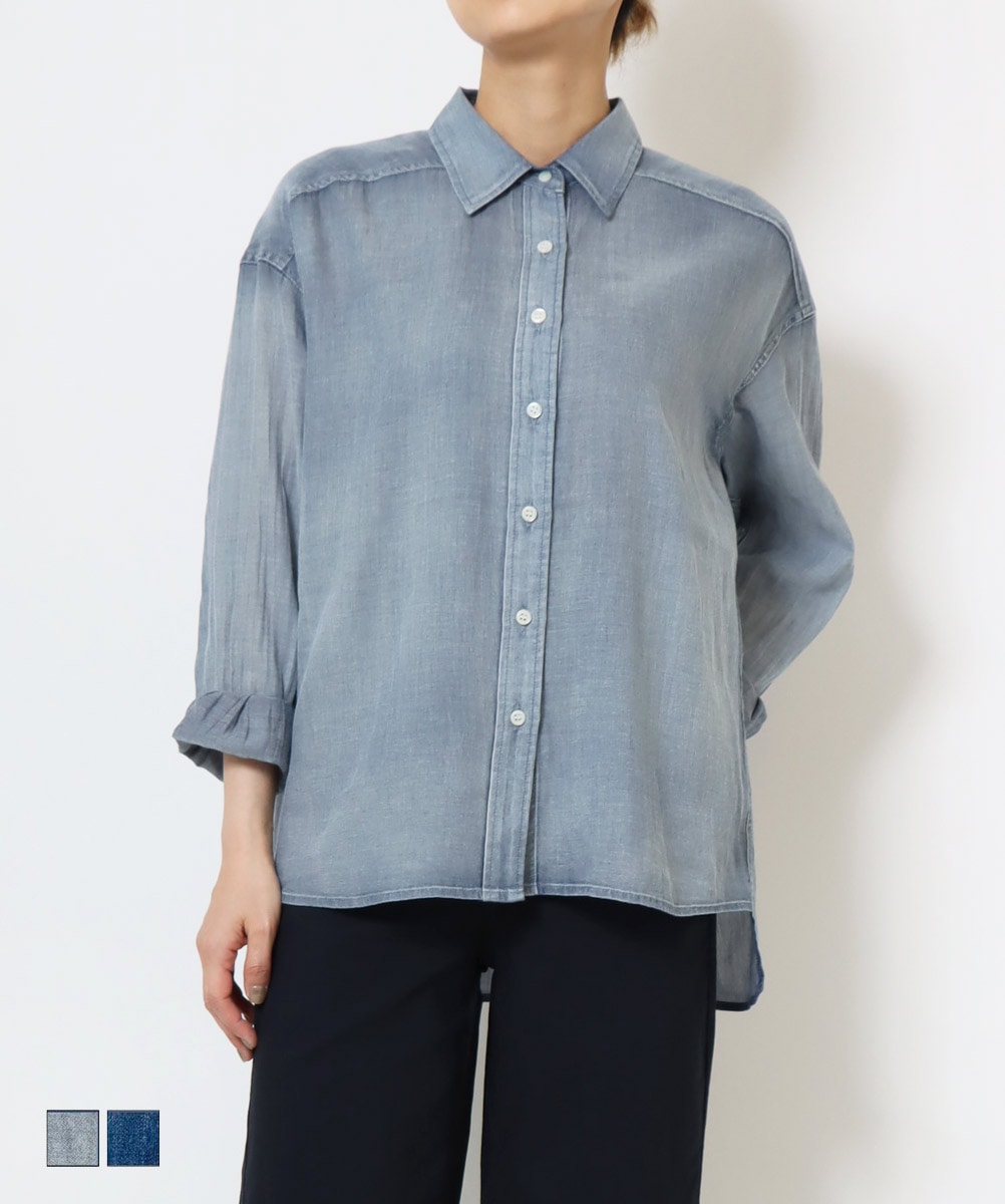 新品未使用☆ martinique ライトオンスデニムシャツ 再追加》【l’heritage martinique/レリタージュ