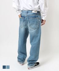 MULリメイクデニムパンツ ホワイトペイント男女兼用OK✨️アルメイファ shopbring_1523k010007