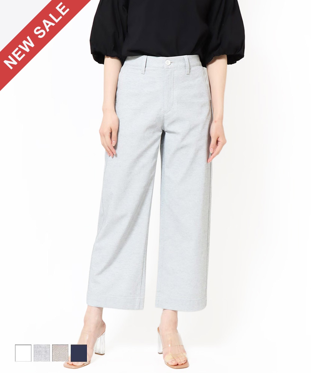 SweetCamel クロップドワイドパンツ CA6914｜涼しい東レ吸汗速乾素材