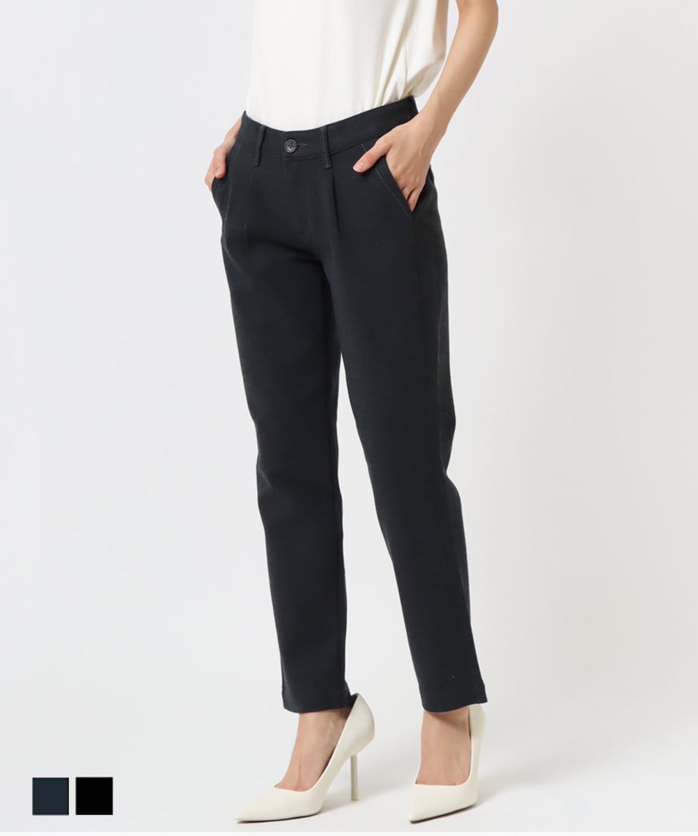 BIG SALE】在庫限り ポンチ素材シガレットパンツ CA6236