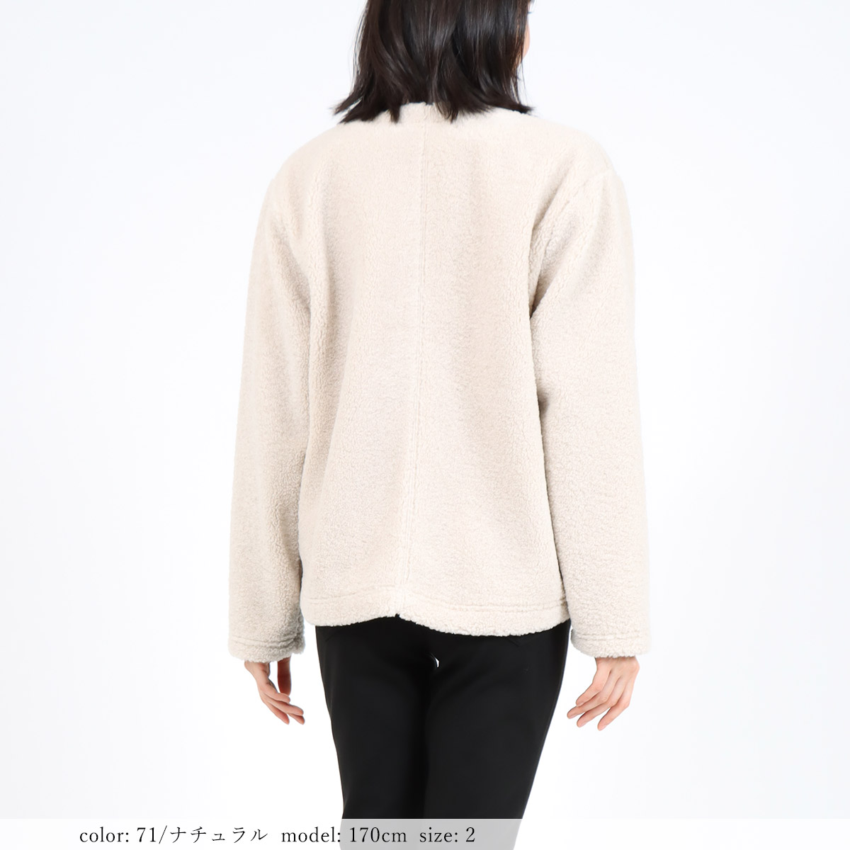 M.J.G ボアジャケット レディース 秋冬 アウター 立体感 軽量 防寒 A