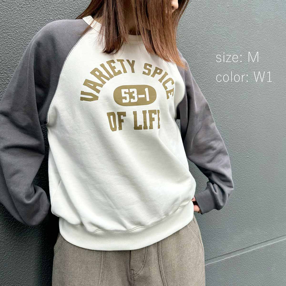 BIG SALE】□暖□在庫限り 配色ラグランスウェット CF6134