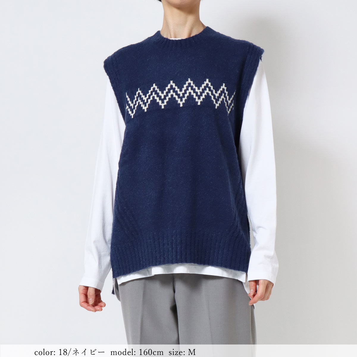 2BUY15%OFF］【SALE】ジャガード柄ベスト SCT150