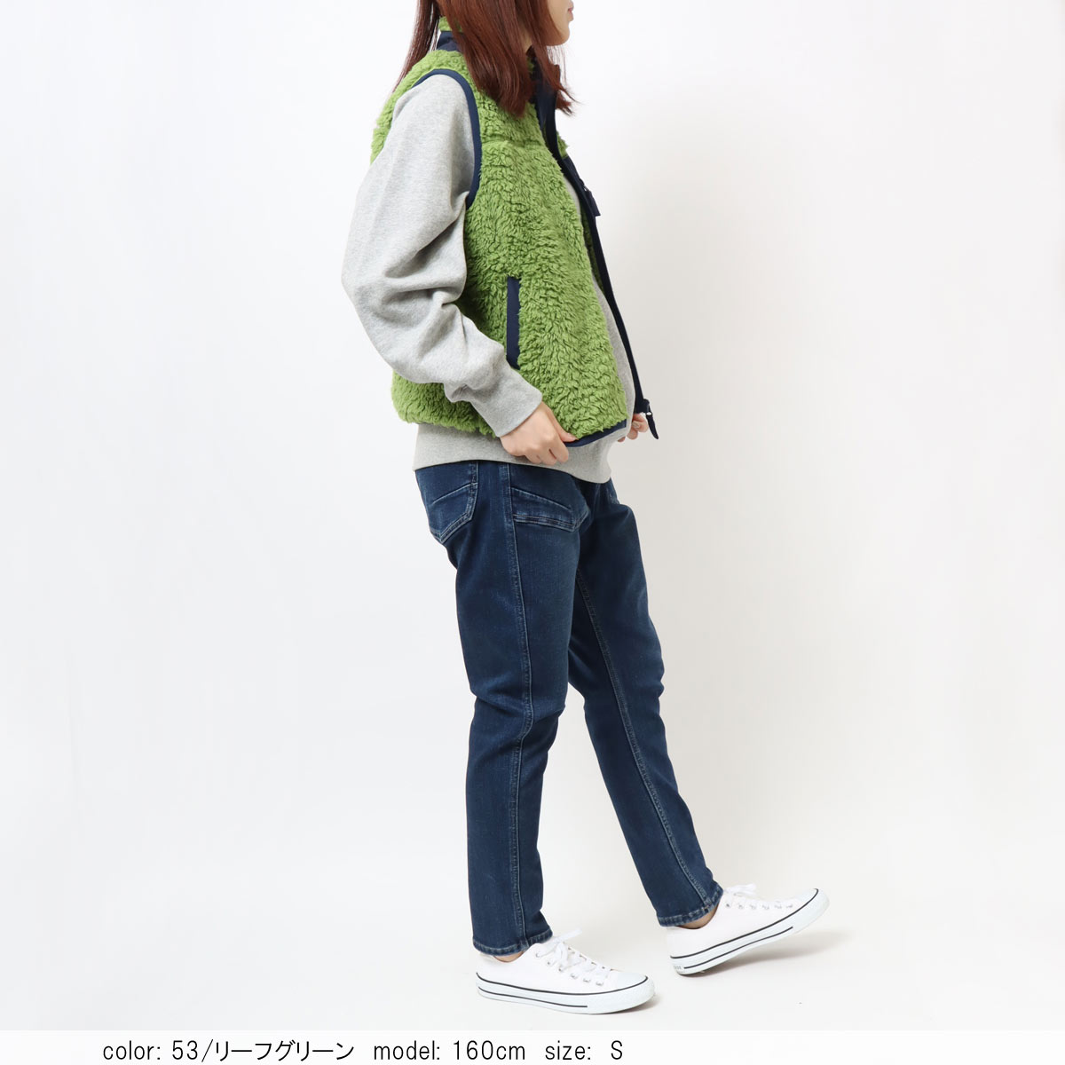 お年玉クーポン］在庫限り【SALE】□暖□ボアベスト CF6105