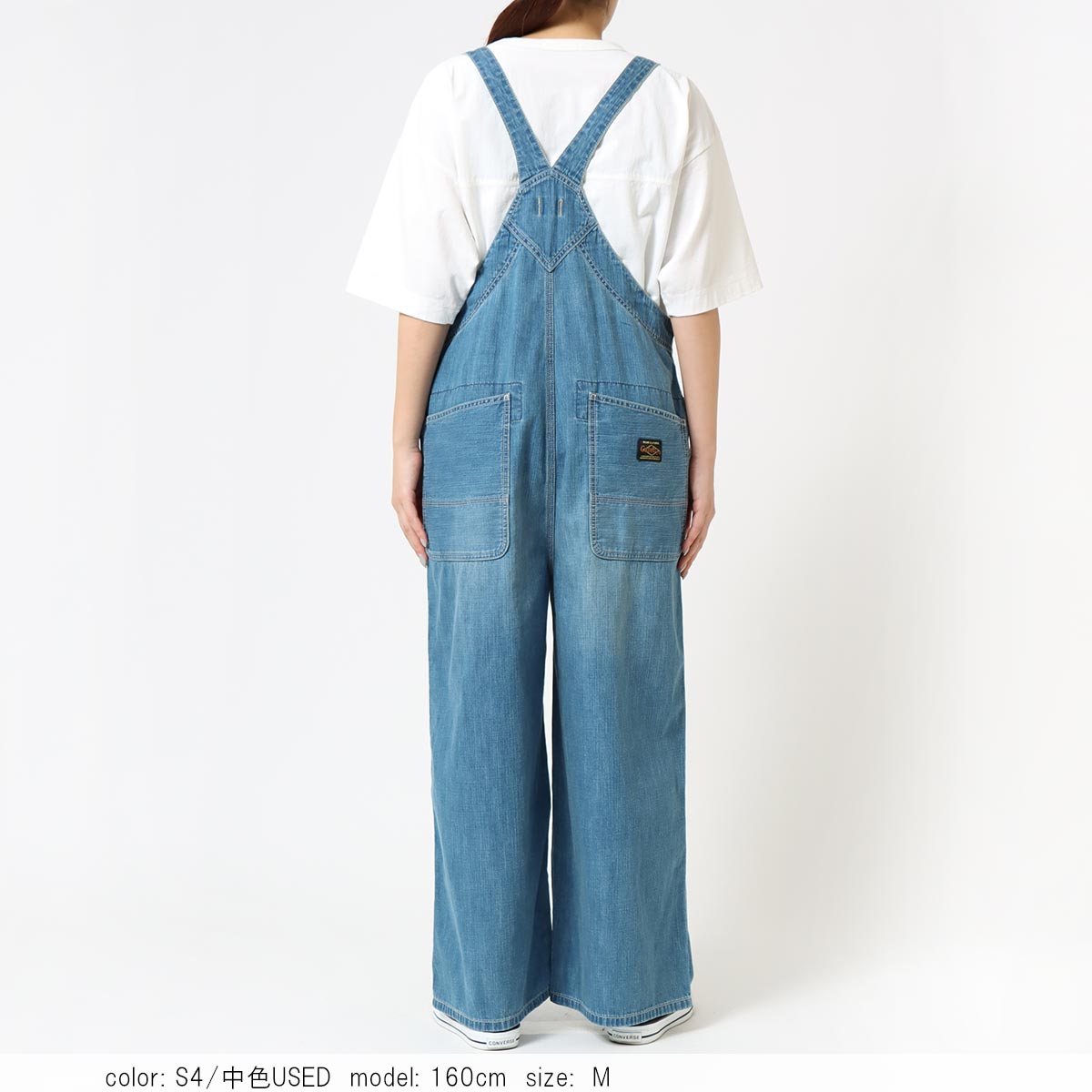 Cafetty カフェッティ デニムワークサロペット CF0617｜大人可愛い