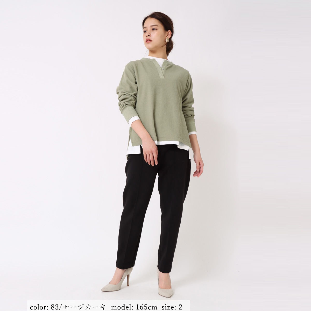 AURALEE 鹿の子ヘンリーネックTシャツ 楽天市場】【店内全品送料無料】 SLICK スリック 鹿の子ヘンリー