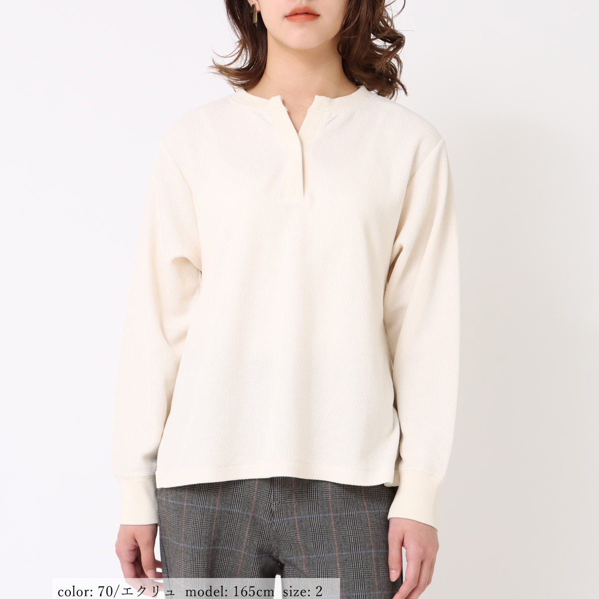 ポイント5倍］【SALE】鹿の子ヘンリーネック GMT279