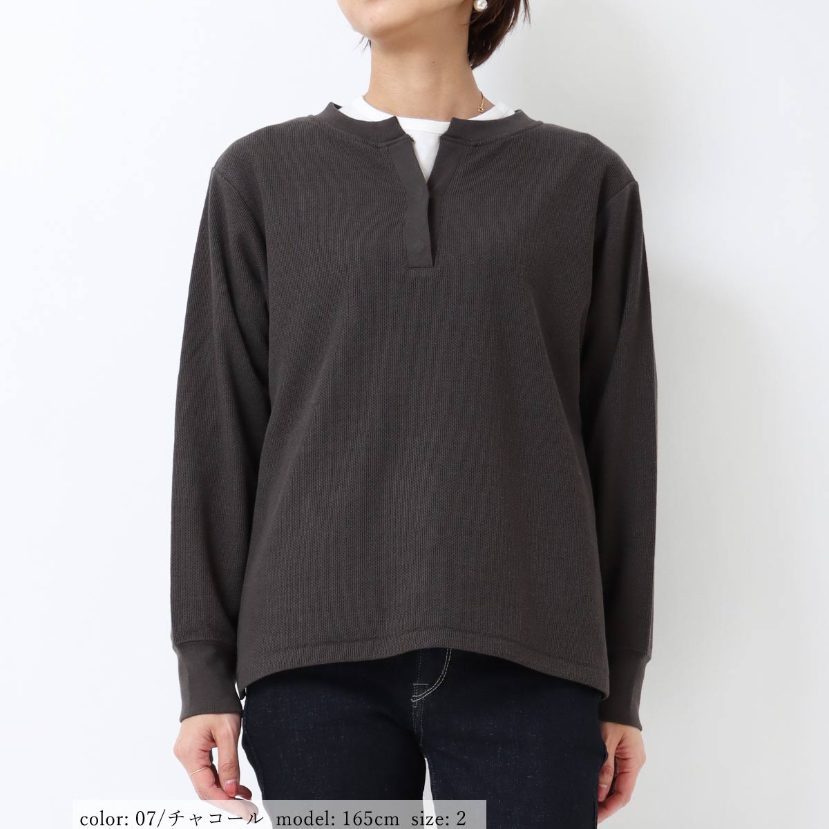 SALE】鹿の子ヘンリーネック GMT279