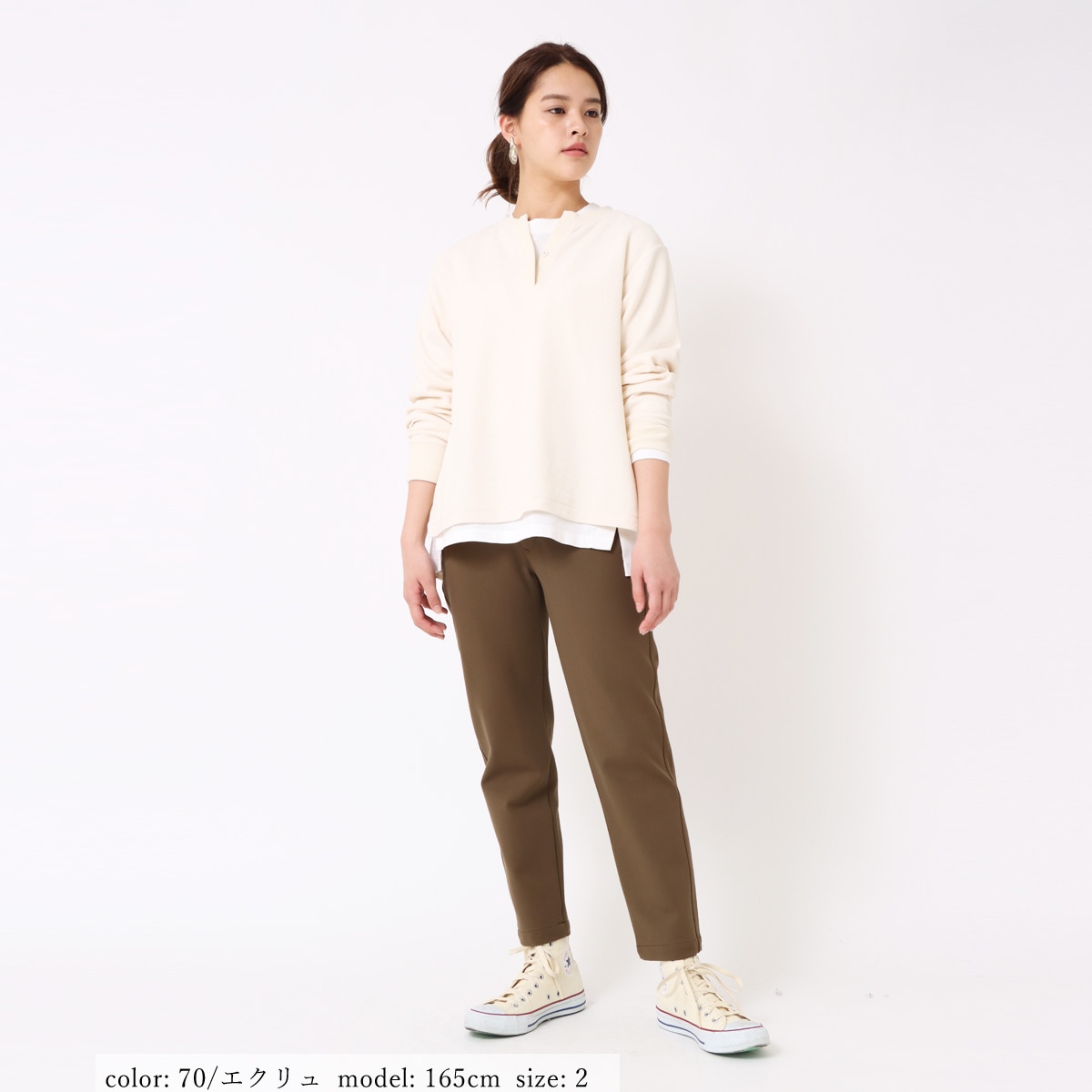 ポイント5倍］【SALE】鹿の子ヘンリーネック GMT279