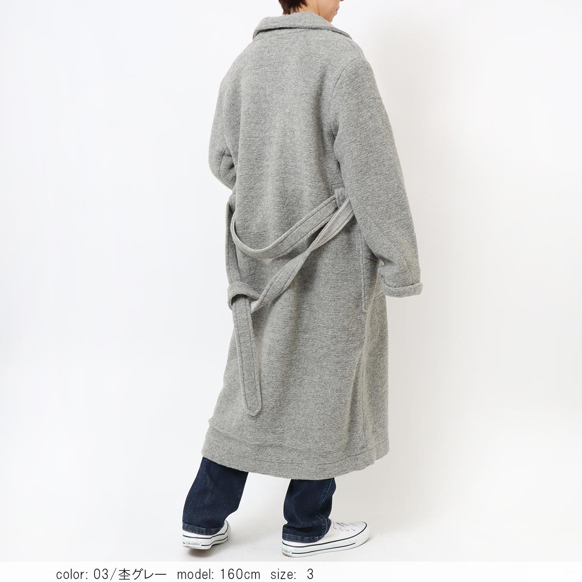 BIG SALE】［ポイント5倍］在庫限り スライバーニットロングコート GMT642