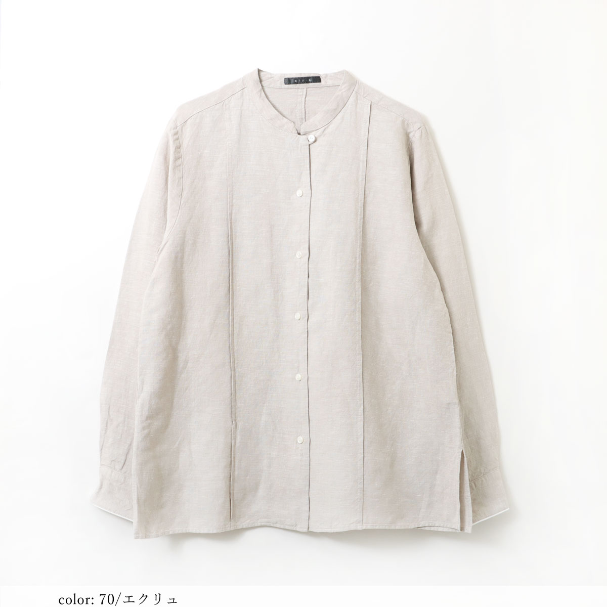 再値下げ］在庫限り【SALE】リネンキャンブリックシャツ GMT728