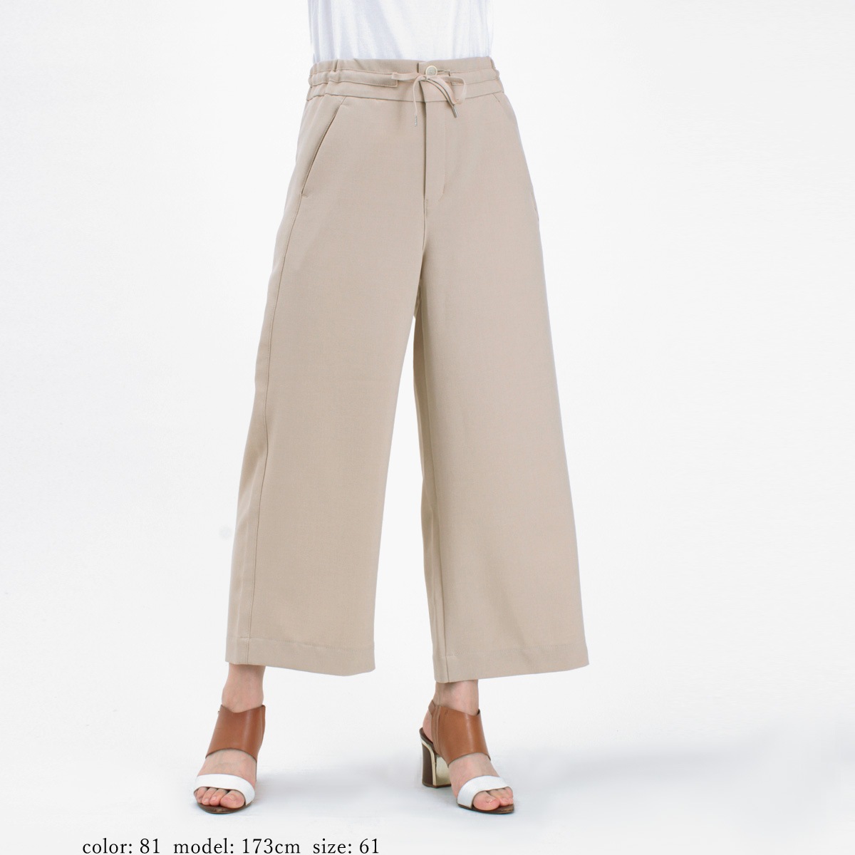 【美品】グラムリップス　ツィード　FREE SIZE ランダムリブカットソークロップド丈クルーネックゆるトップス