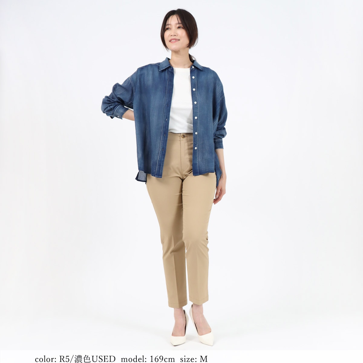 AZURITE公式】ライトオンスデニムシャツ｜2.2ozの軽やか素材｜USED加工