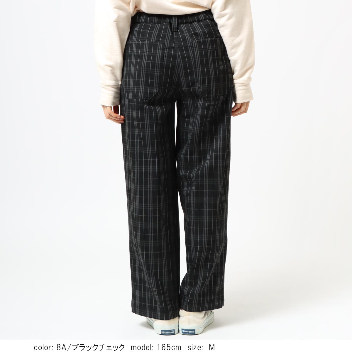 CFIERCE ワイドパンツ　新品 セットアップ対応】トリアセテートポリエステルダブルクロス ワイド