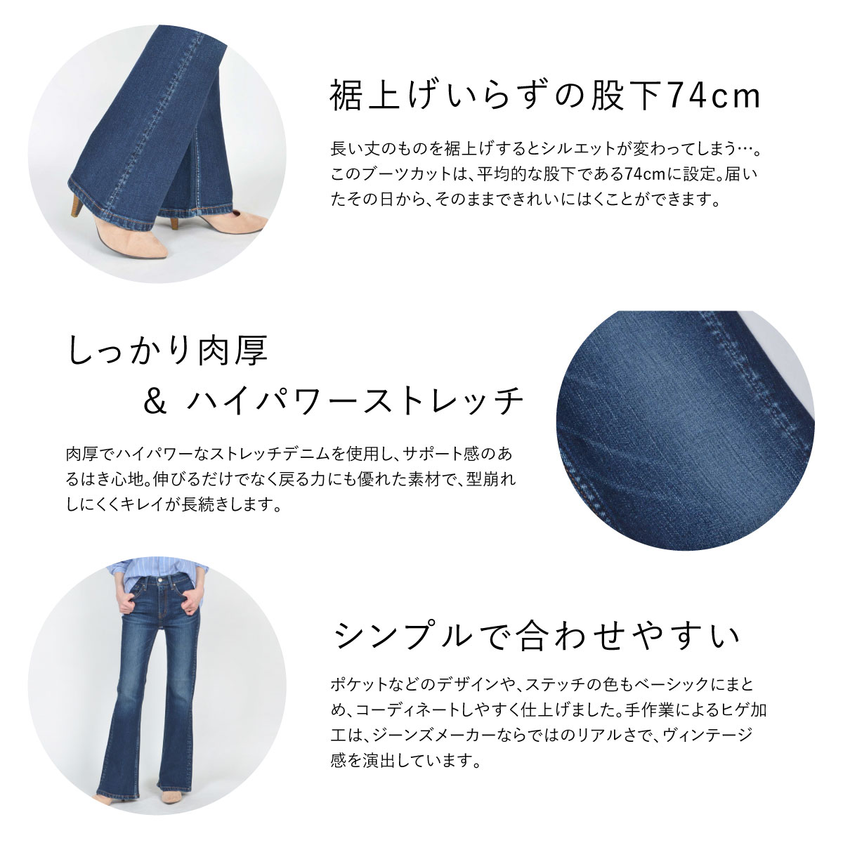 Sweet Camel ハイパワーストレッチdenimstaフレアー Sc53 Denim Life デニムライフ