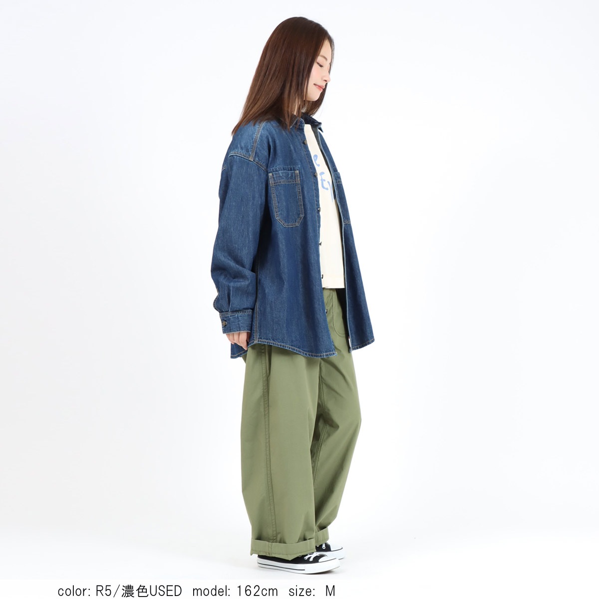 Cafetty公式】6ozライトオンスデニムシャツ｜太番手ムラ糸×2/1綾織りの